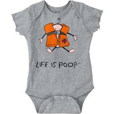 Brisco Brands Life Is Poop Oversized Swim Vest Romper