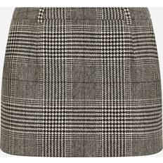 Dolce & Gabbana Grey Skirts Dolce & Gabbana Glen Plaid Miniskirt Multicolor