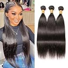 Hair Wefts Huarisi Brazilian Straight Weave Bundles 18 20 22 Inch