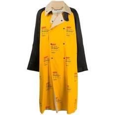 Off-White Coats Off-White Industrial Oversized Trench Coat - Yellow