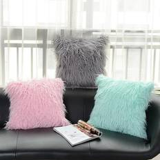 Acrylic Cushion Covers Jandel Super Soft Plush Mongolian Faux Fur Pillow 18 x 18 Inch Cushion Cover