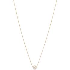 Moon & Meadow 14K Yellow Gold Cultured Freshwater Pearl Solitaire Necklace, (OS)