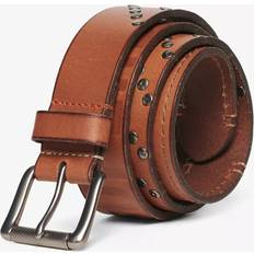 Superdry Belts Superdry Leather Branded Buckle Belt - Tan