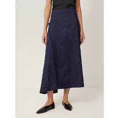 Jigsaw Textured Asymmetric Skirt - Blue