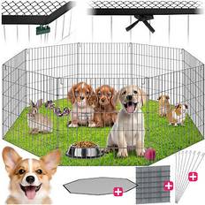 Haustiere tectake Rabbit Run Hopper Enclosure Safety Net 145 cm