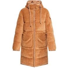 Moncler Women Coats Moncler Belcastel Teddy Coat - Brown