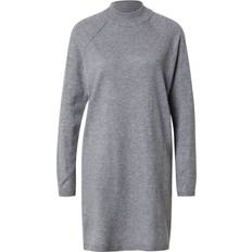 Robe en tricot Robes JdY High Neck Belted Knitted Dress - Mid Grey