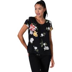 Musta - Nainen Paidat Only First One SS AOP Top - Black