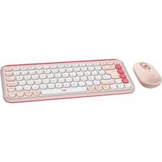 Wireless Keyboards on sale Logitech 920-013120 Pink Spanish Qwerty Keyboard