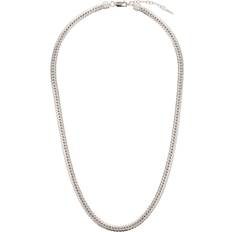 Missoma Silver Necklaces Missoma Camail Silver-Plated Snake Chain Necklace
