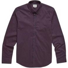 Ben Sherman Shirt Micro Geo Print - Rouge