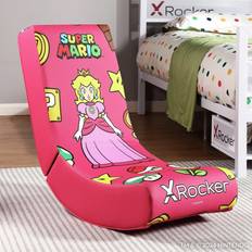 X-Rocker Pink Gaming Chairs X-Rocker Power Up Edition Junior Gaming Chair Peach