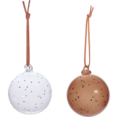 Läpinäkyvä Joulukuusenkoristeet OYOY Natale 2 Pieces Christmas Tree Ornament