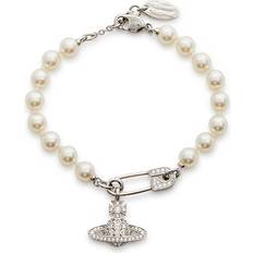Vivienne Westwood Bracelets Vivienne Westwood Lucrece Embellished Pearl Bracelet One
