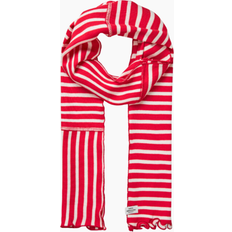 Mads Nørgaard Tilbehør Mads Nørgaard Leftover Thorla Scarf - High Risk Red/White Alyssum