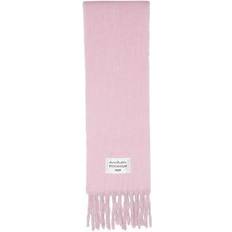 Acne Studios Volly Logo Label Fringed Scarf - Pink/Lilac