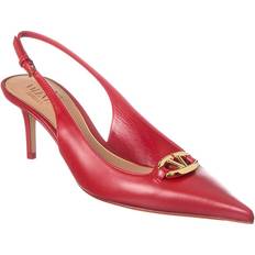 Valentino Heels & Pumps Valentino Vlogo 60 Leather Slingback Pump