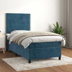 Blu Letti mit Matratze 90x200 cm Dunkelblau Boxspringbett