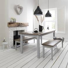 Noa and Nani Canterbury 140cm Grey Dark Pine Dining Table