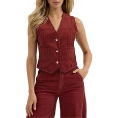 Wrangler Women Vests Wrangler Corduroy Vest - Madder Brown