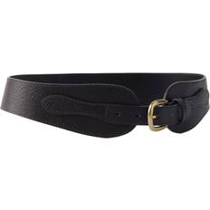 Mango Accessories Mango Leather Obi Belt - Chocolate