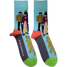 Yellow Socks The Beatles Submarine And Band Ankle Socks - Blue