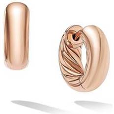 David Yurman Rose Gold Earrings David Yurman DY Mercer Micro Hoop Earrings in 18K Rose Gold Women's (One Size)