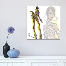 Framed Art East Urban Home Josephine Baker Print 18.0 H x 18.0 W x 1.5 D Framed Art