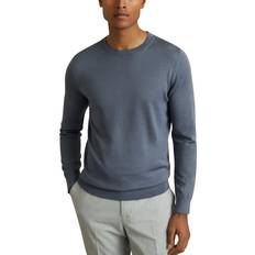 Reiss Wessex Crewneck Sweater - Airforce Blue