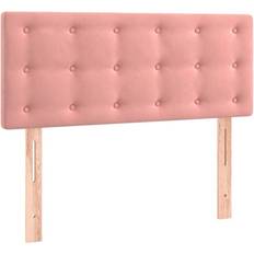 Pink Sengerammer Kopfteil Rosa 100x5x78/88 cm Samt Bettrahmen