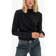 My Essential Wardrobe Helle High Neck Top - Black