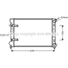 Vehicle Parts Prasco Radiator Engine Cooling VN2048