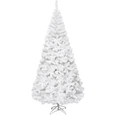 Outdoor Durable Christmas Trees Costway Artificial White Christmas Tree 240cm