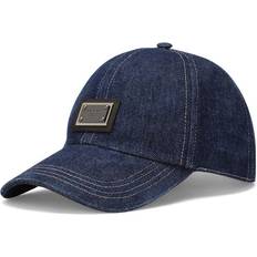 Dolce & Gabbana Men Headgear Dolce & Gabbana Denim Logo Baseball Cap Multicolor