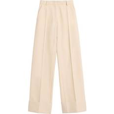 Valentino Pantalons & Shorts Valentino Wool Tailored Trousers - Nude