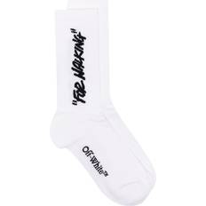 Off-White Socks Off-White For Walking Ribbed Crew Socks -