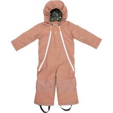 Padded Overalls Mosaic Snowsuit - Cocoa