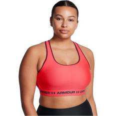 Fitness & Gym - Red Bras Under Armour Mid Crossback Sports Bra - Racer Red