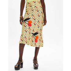 Yellow Skirts Sonia Rykiel Silk Blend Midi Skirt - Yellow