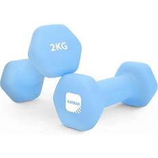 Kayman Neoprene Dumbbells with Anti-Slip Grip,Hex Edges,Water-Resistan