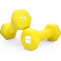 Kayman Neoprene Dumbbells with Anti-Slip Grip,Hex Edges
