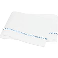 Matouk Hatch Cotton Flat Twin Sky Bed Sheet Blue