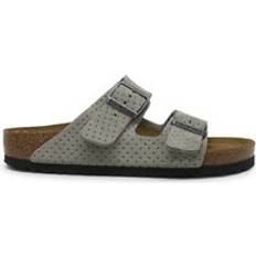 Birkenstock Arizona BS Suede Slides - Emboss Dots Stone Coin