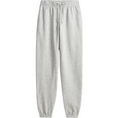 H&M Women Pants H&M Cotton-Blend Sweatpants - Light Gray Melange