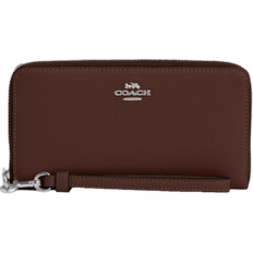 Coach wallet long zip around Coach Long Zip Around Wallet - Pebbled Leather/Silver/Maple