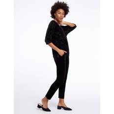 NIC+ZOE Darling Velvet Pants - Black Onyx