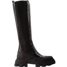 Synthetic Leather - Unisex Boots Ganni High Boots