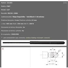 Gasveer Achterklep 200 600 FA KROSNO 21103