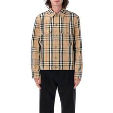Burberry Jakker Burberry Bomuld Check Jakke - Beige