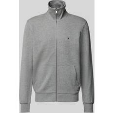 Tommy Hilfiger Grigio Abbigliamento esterno Tommy Hilfiger Regular Fit Sweatjacke Mit Label-Stitching - Hellgrau